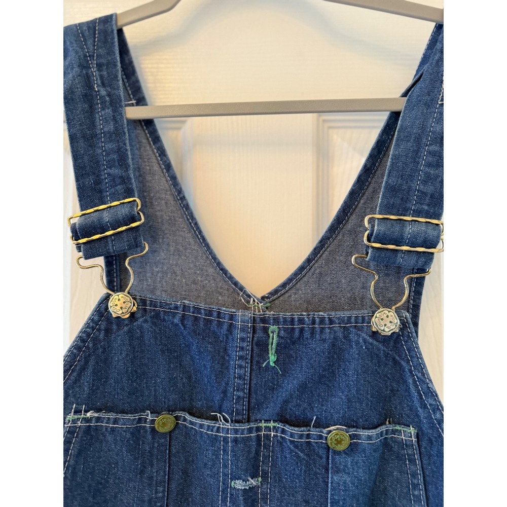 Vintage OshKosh B'Gosh VESTBAK Denim Overalls Men's 40x30 USA Made Workwear - Picture 4 of 12